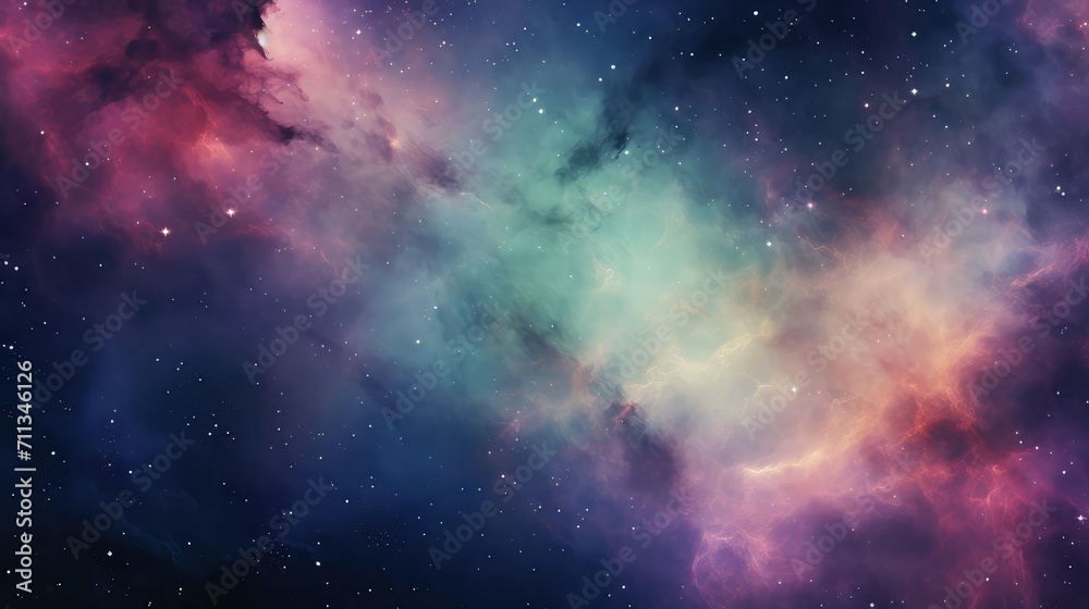 Fototapeta premium universe space digital background illustration planets nebula, exploration celestial, cosmos satellite universe space digital background