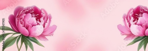 peonies watercolor. pink peonies background
