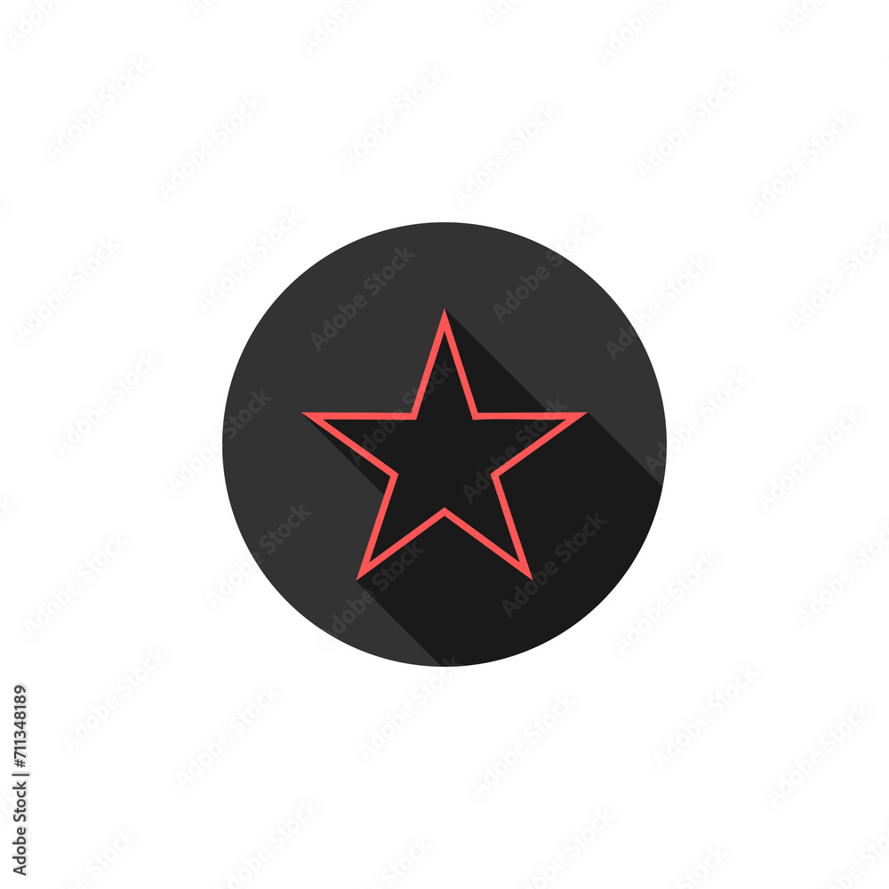 Bookmark star button icon isolated on transparent background Bookmark star button icon isolated on transparent background