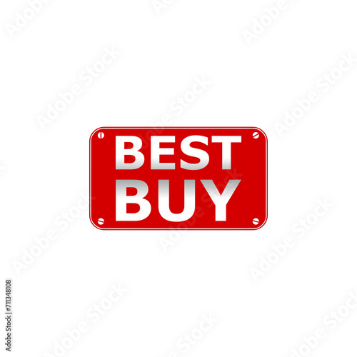 Best buy sign icon isolated on transparent background