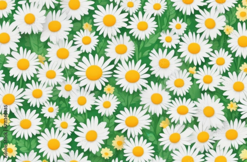 watercolor daisies background