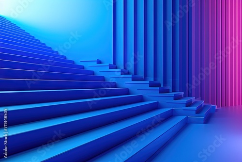 Minimalist abstract blue colorful gradients. Great as a mobile wallpaper  background.