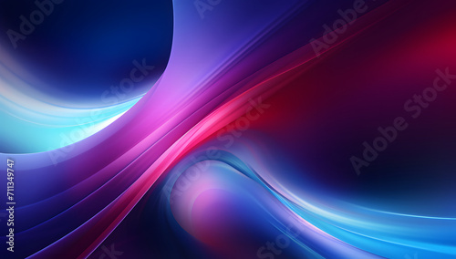 abstract background with neon waves
