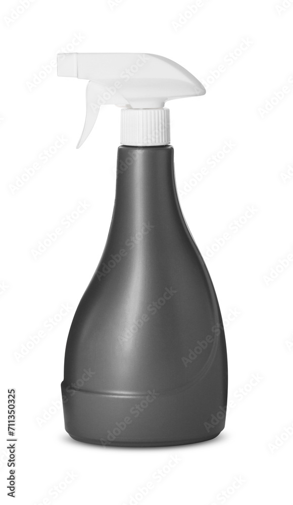 One plastic spray bottle isolated on white One plastic spray bottle isolated on white
