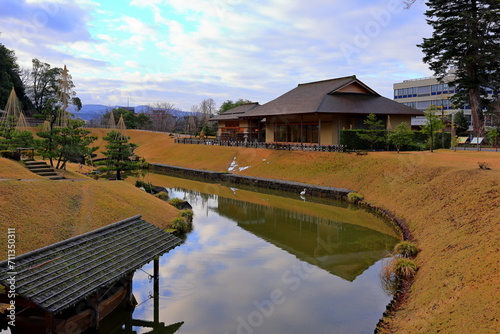Gyokuseninmaru Park a Historic Japanese garden in Marunouchi, Kanazawa, Ishikawa, Japan photo
