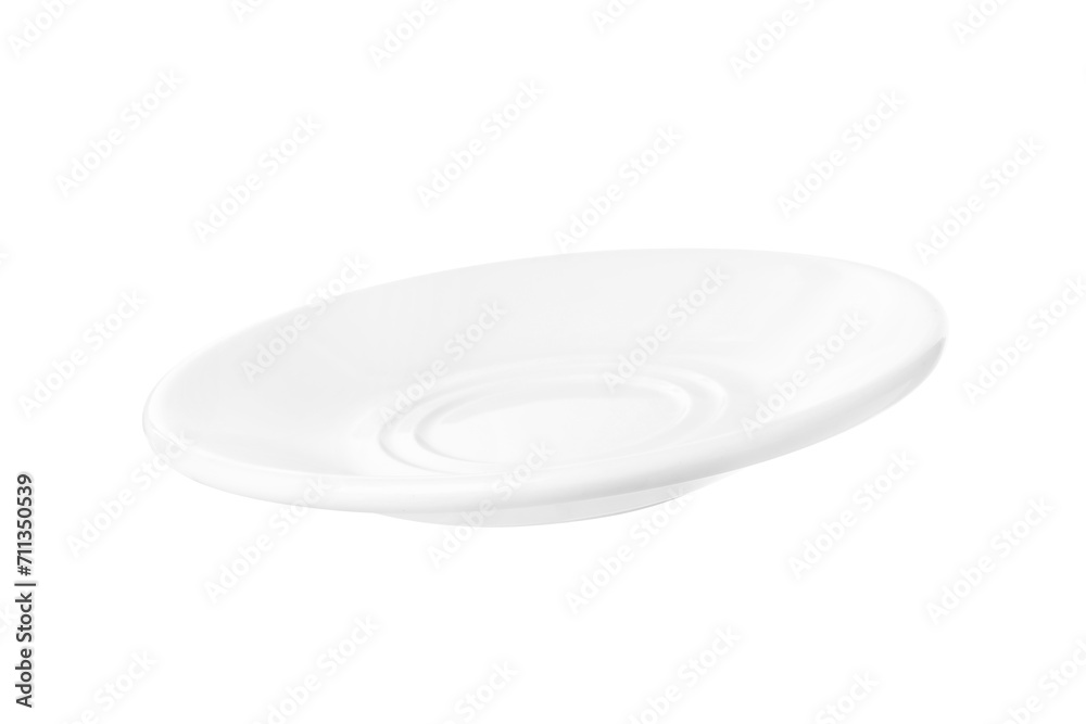 Ceramic plate isolated on white. Cooking utensil Ceramic plate isolated on white. Cooking utensil