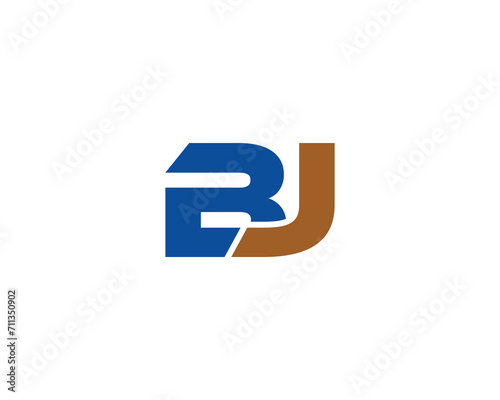 BJ LOGO DESIGN VECTOR TEMPLATE