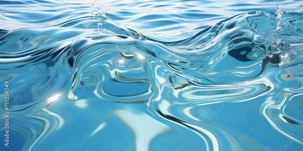 Water movement background. Water ripples - obrazy, fototapety, plakaty 
