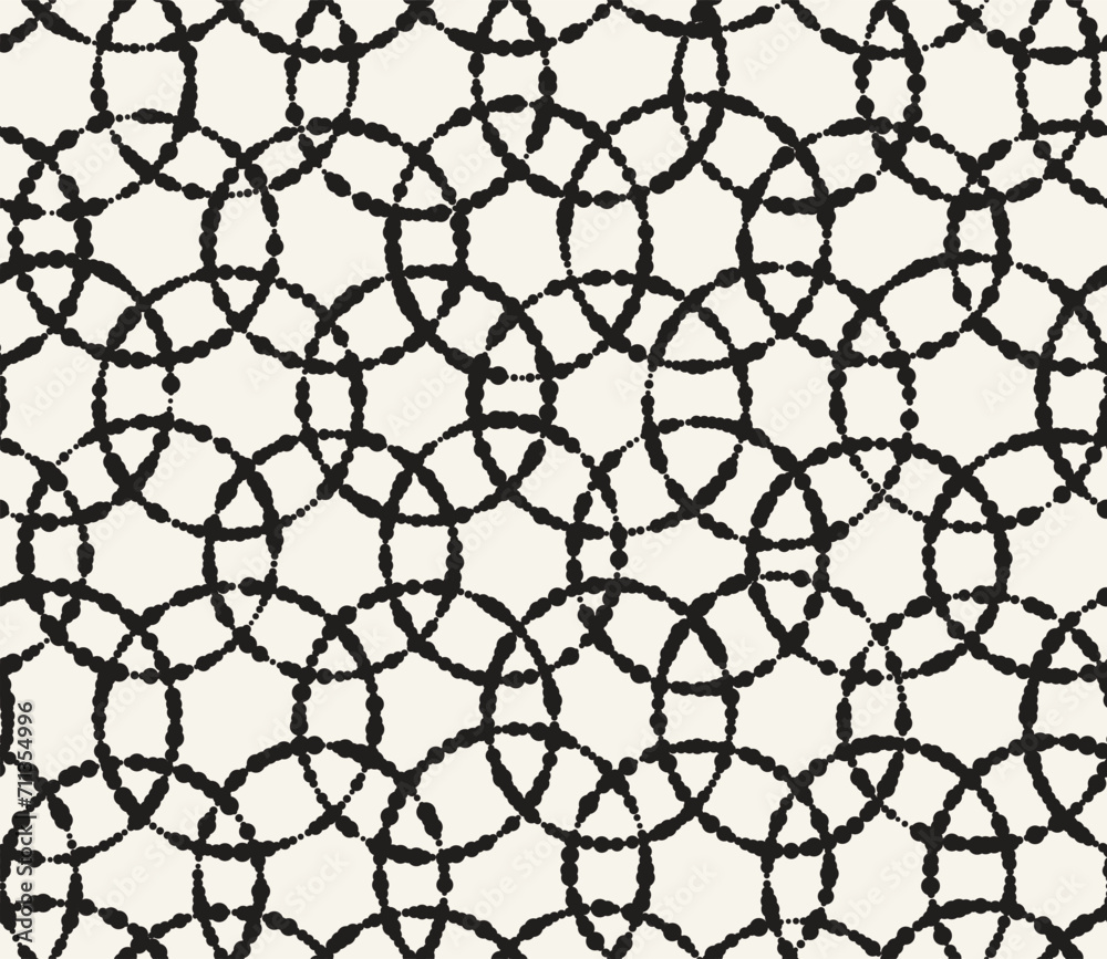 Vector seamless pattern. Repeating geometric elements. Stylish monochrome background design. Vector seamless pattern. Repeating geometric elements. Stylish monochrome background design.