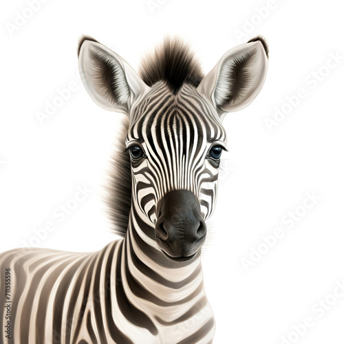 Heartwarming close up illustration of a baby zebra © Graphic Master