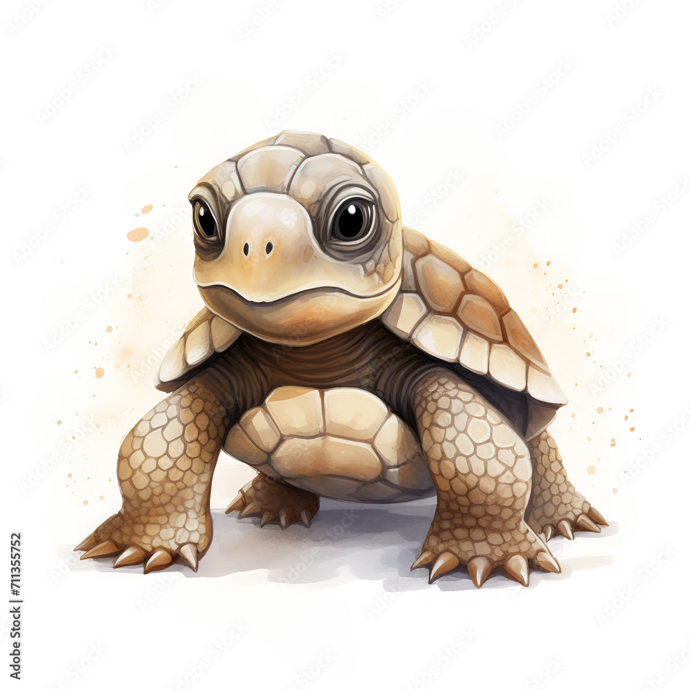 Obraz premium a charming close up of a baby turtle