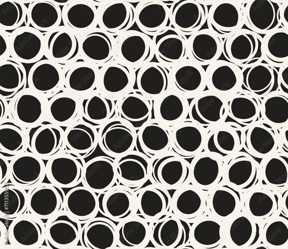 Vector seamless pattern. Repeating geometric elements. Stylish monochrome background design. Vector seamless pattern. Repeating geometric elements. Stylish monochrome background design.