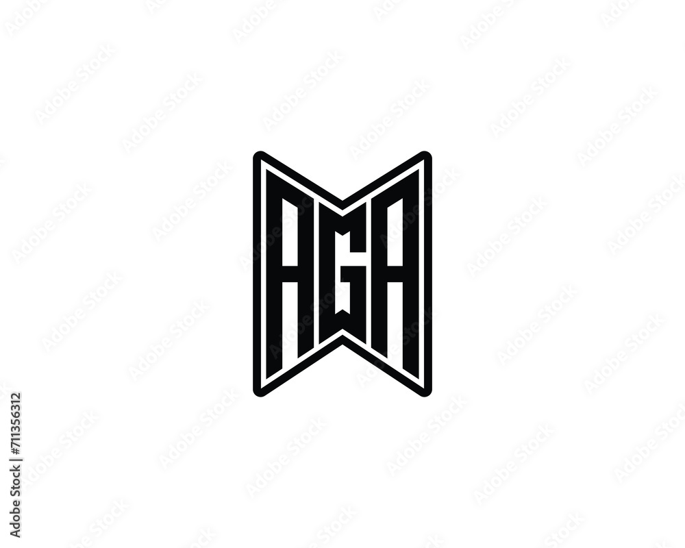 AGA LOGO DESIGN VECTOR TEMPLATE