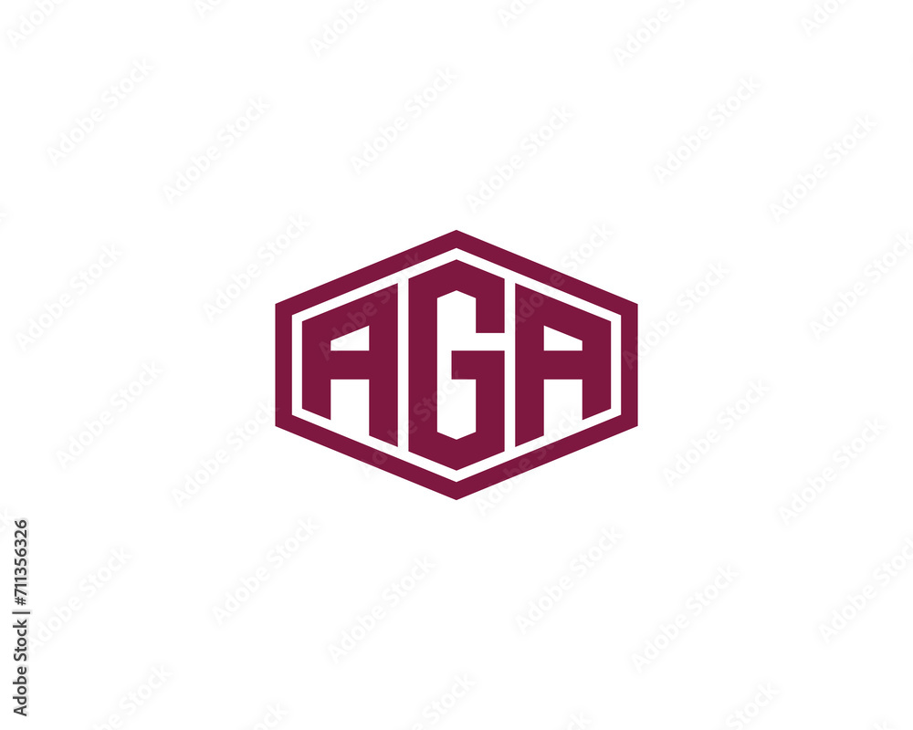 AGA LOGO DESIGN VECTOR TEMPLATE AGA LOGO DESIGN VECTOR TEMPLATE