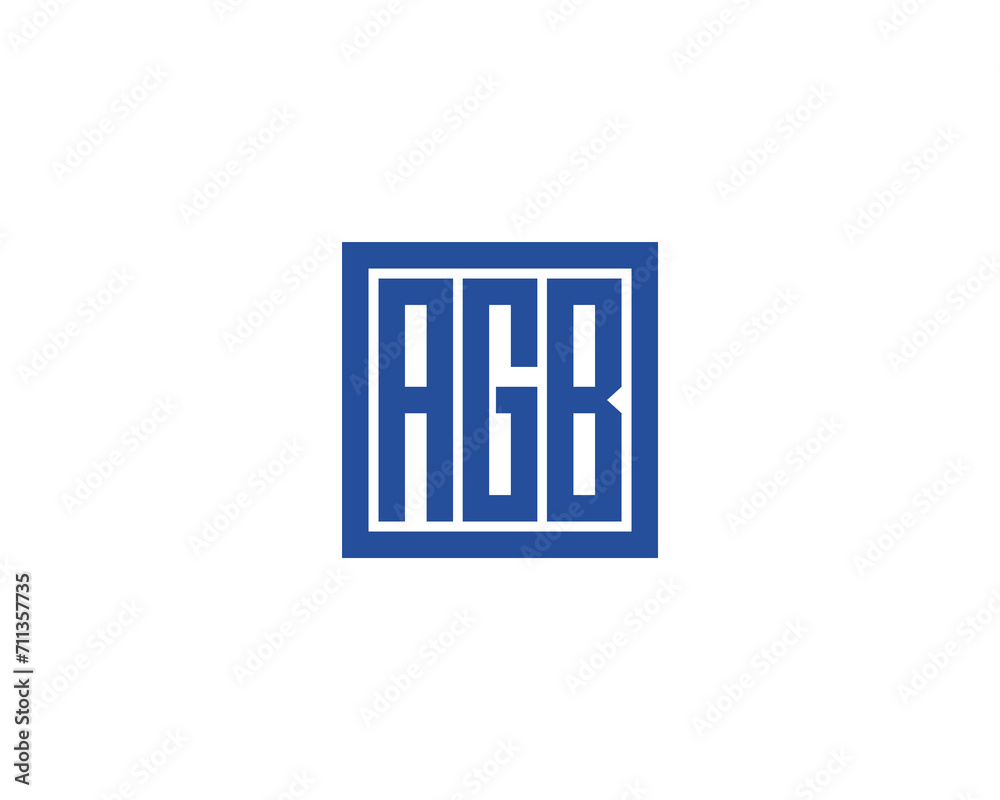AGB LOGO DESIGN VECTOR TEMPLATE AGB LOGO DESIGN VECTOR TEMPLATE