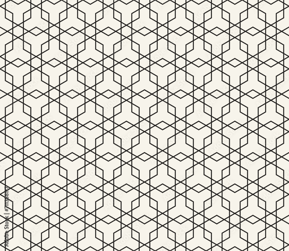 Vector seamless pattern. Repeating geometric elements. Stylish monochrome background design. Vector seamless pattern. Repeating geometric elements. Stylish monochrome background design.
