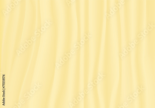 Gold silk texture, shiny yellow liquid satin cloth background. Abstract fabric wave material with drapery fold. Golden silky textile curtain pattern design. 3d beautiful elegance award wallpaper.