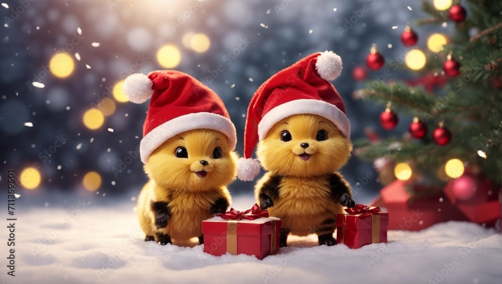 santa claus and snowman santa claus and snowman