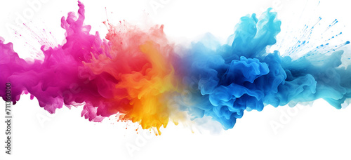 Obraz na plátně Holi Colorful powder explosion