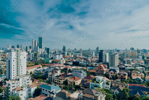 Urban city in Phnom penh, Cambodia
