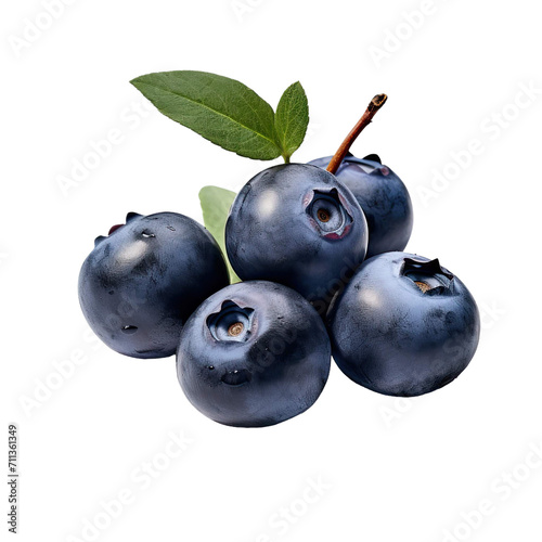 Blueberries fruit isolated on white background