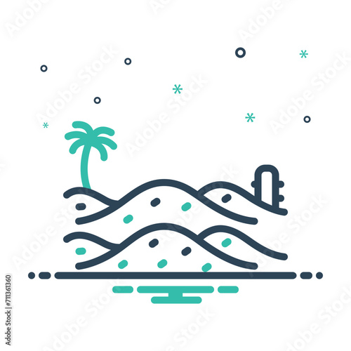 Mix icon for sandy