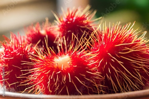 Rambutan, Thai fruits, tropical fruit, Exotic fruit