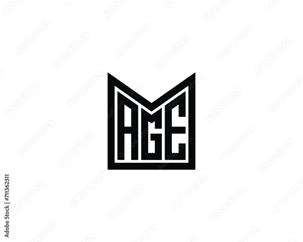 AGE LOGO DESIGN VECTOR TEMPLATE