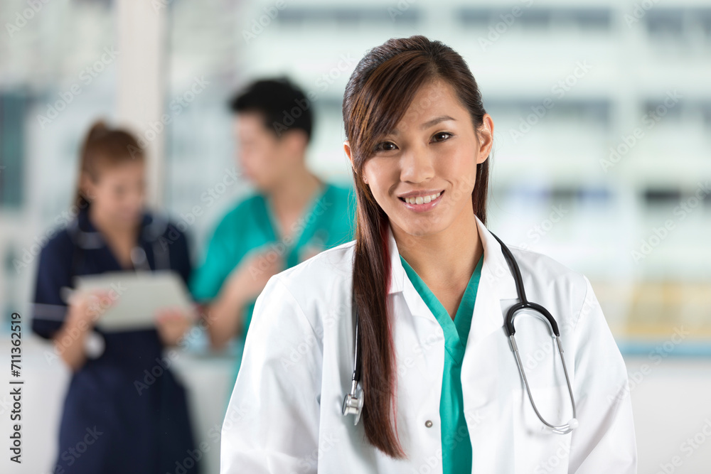 Team of Asian of doctors and nurses. Team of Asian of doctors and nurses.