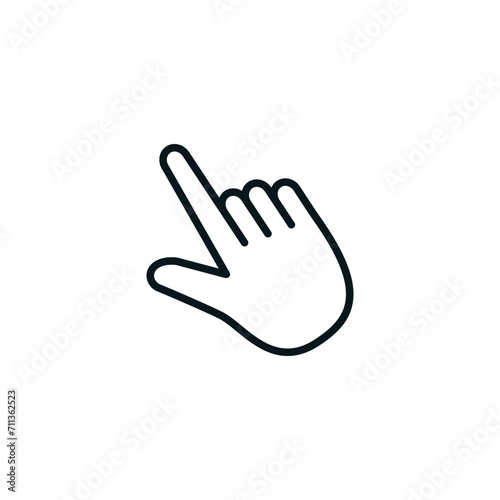 Hand click ,finger pointer icon vector logo design template