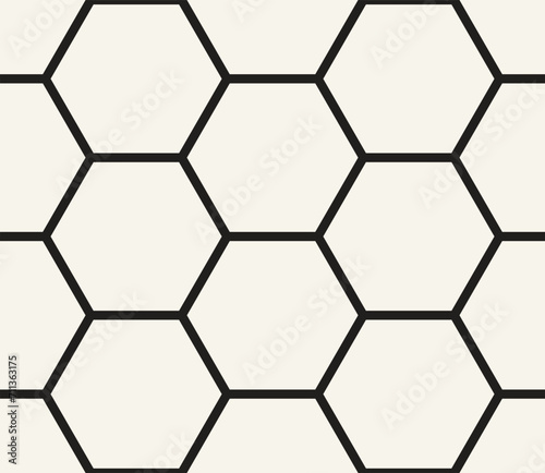 Vector seamless pattern. Repeating geometric elements. Stylish monochrome background design.