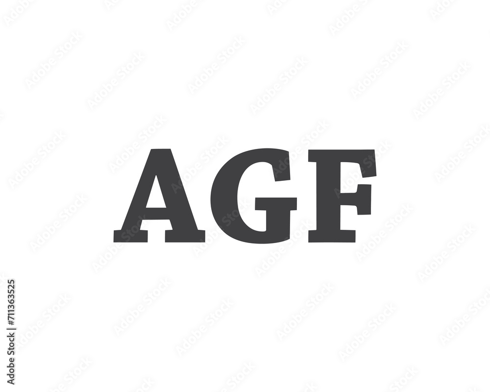 AGF LOGO DESIGN VECTOR TEMPLATE AGF LOGO DESIGN VECTOR TEMPLATE