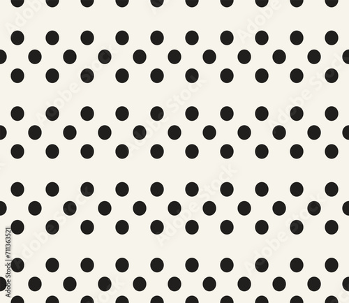 Vector seamless pattern. Repeating geometric elements. Stylish monochrome background design.