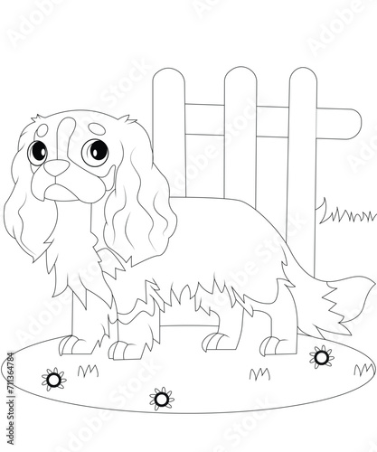 Cute Australian Dog coloring page  
