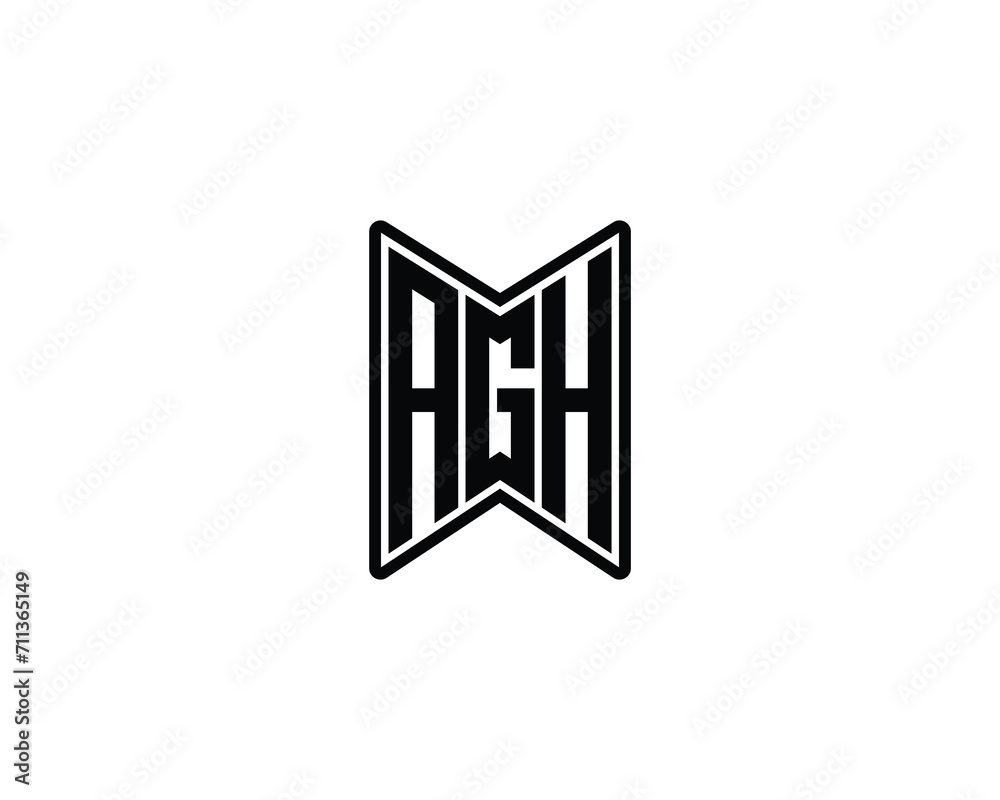 AGH LOGO DESIGN VECTOR TEMPLATE