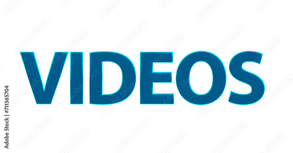 Videos, Filme, Kino, Erinnerungen, Trailer, Unterhaltung, Streaming - türkise plakative 3D-Schrift, Freisteller, Rendering Videos, Filme, Kino, Erinnerungen, Trailer, Unterhaltung, Streaming - türkise plakative 3D-Schrift, Freisteller, Rendering