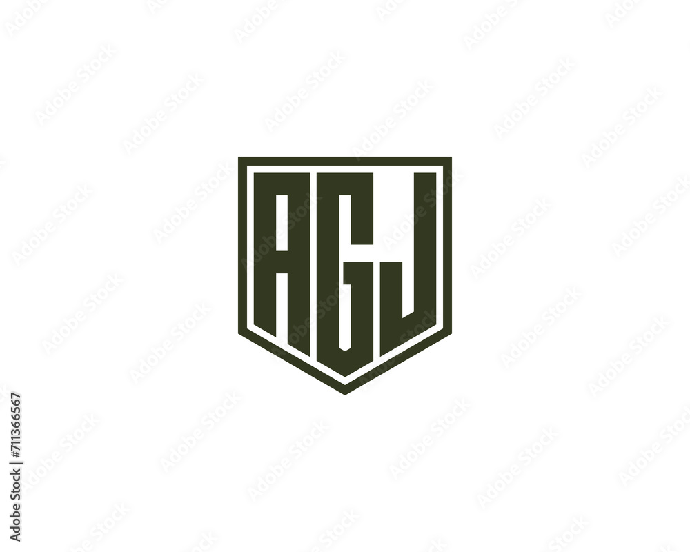AGJ LOGO DESIGN VECTOR TEMPLATE AGJ LOGO DESIGN VECTOR TEMPLATE