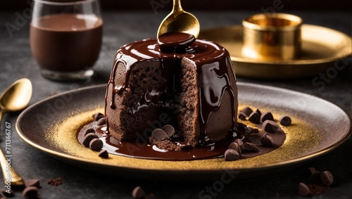 chocolate mousse cake photo