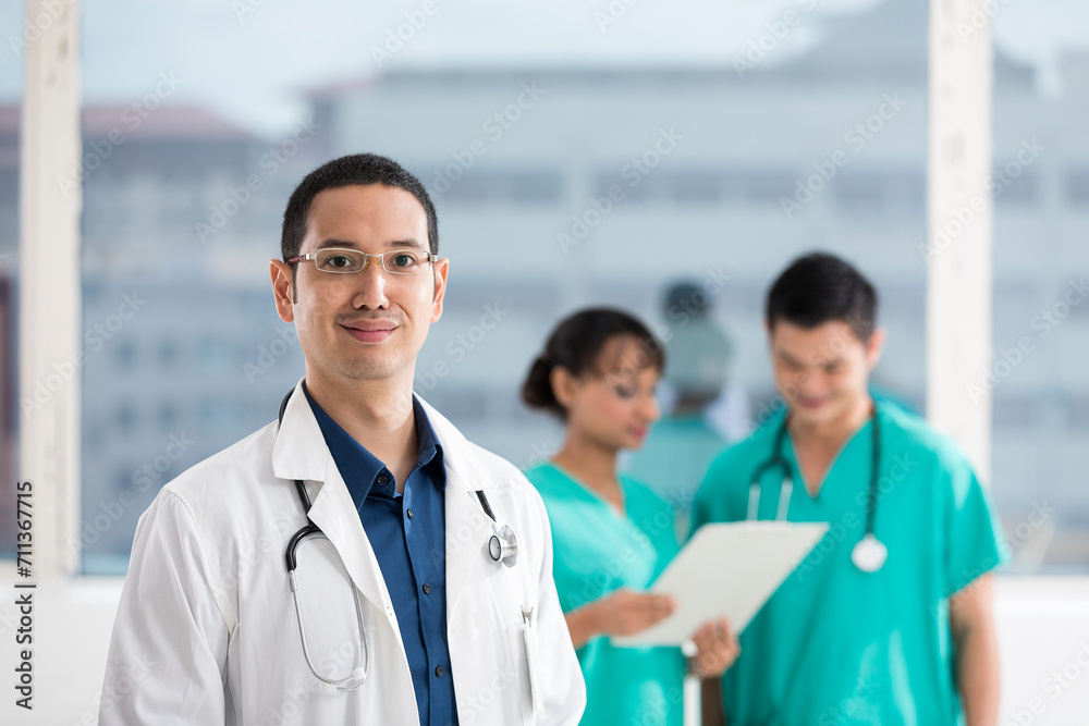 Team of Multi-ethnic medical staff Team of Multi-ethnic medical staff