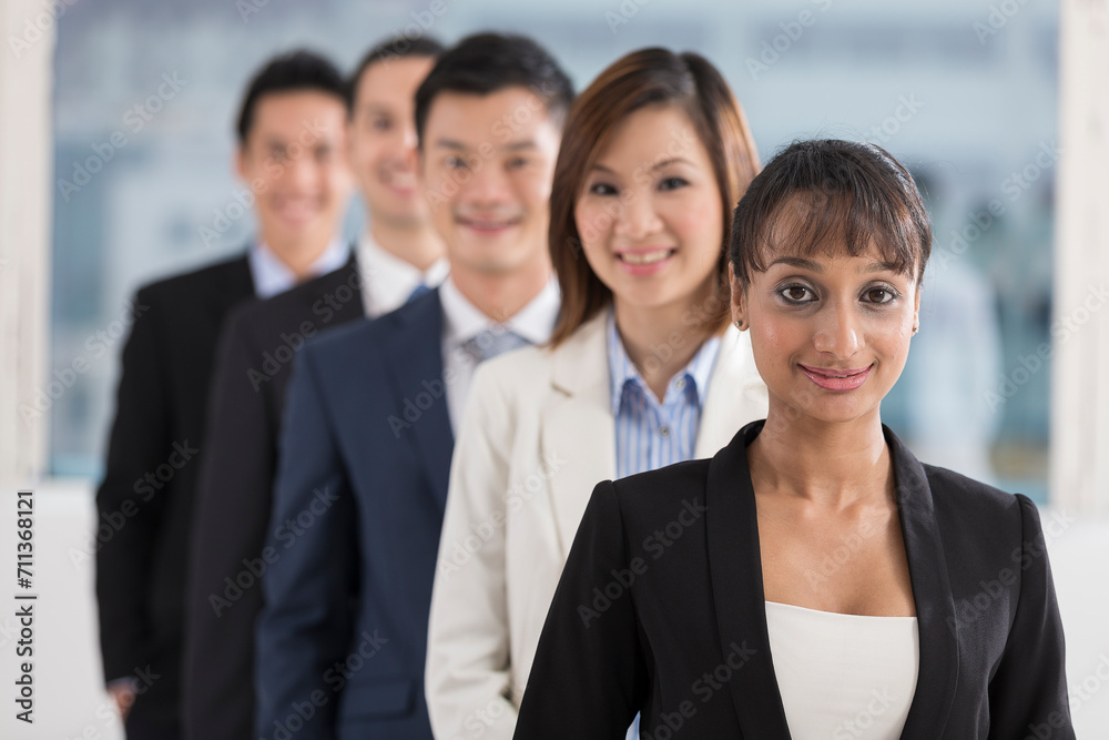 Indian Businesswoman leading a business team Indian Businesswoman leading a business team