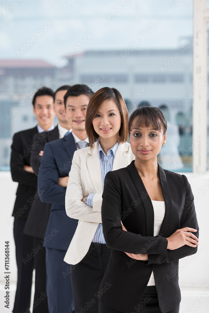 Indian Businesswoman leading a business team Indian Businesswoman leading a business team
