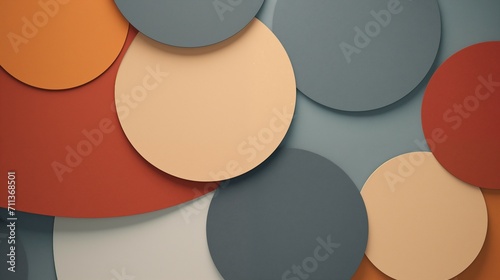 The abstract colorful circle wallpaper background.