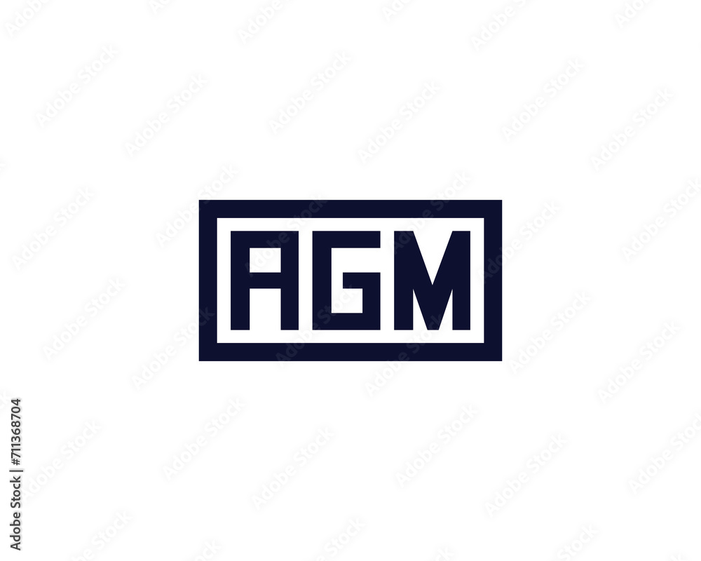 AGM LOGO DESIGN VECTOR TEMPLATE