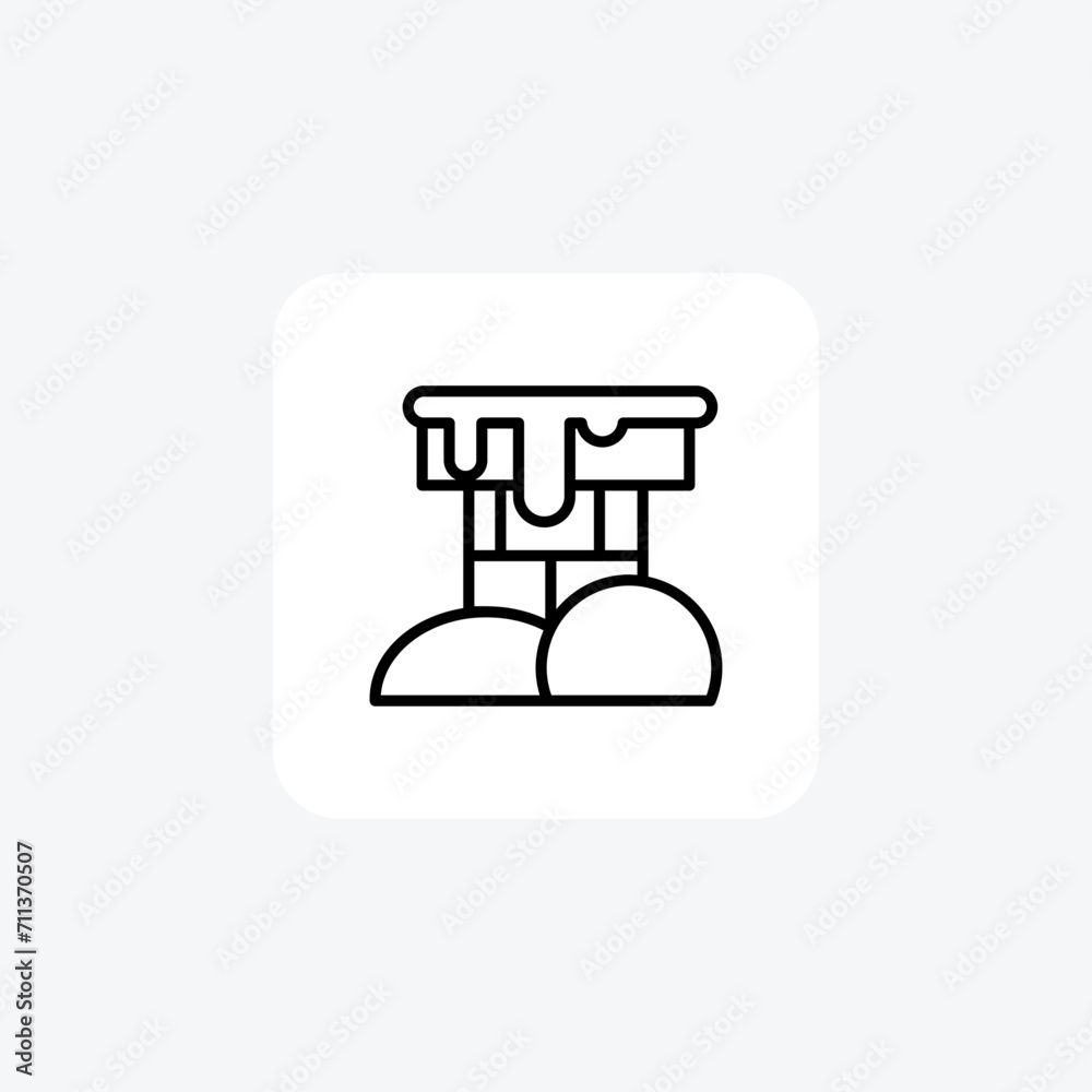 Chimney black outline icon outline icon, pixel perfect Chimney black outline icon outline icon, pixel perfect