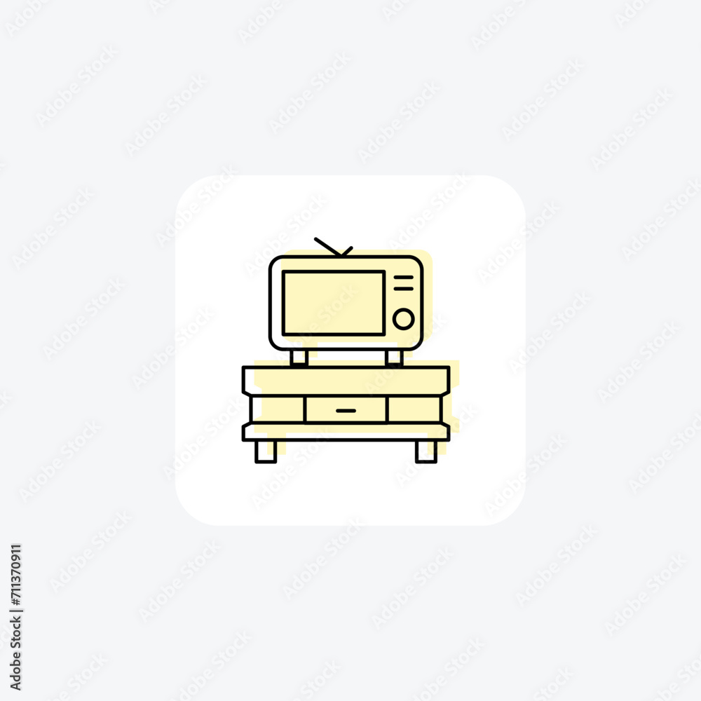 TV color shadow line icon outline icon, pixel perfect TV color shadow line icon outline icon, pixel perfect