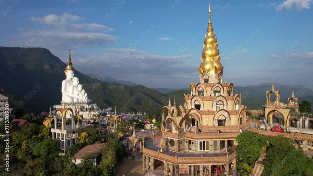 Aerial view of Wat Phra That Pha Sorn Kaew temple in Phetchabun, Thailand Aerial view of Wat Phra That Pha Sorn Kaew temple in Phetchabun, Thailand