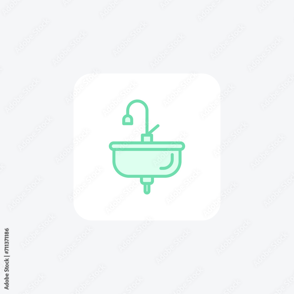 Sink color outline icon outline icon, pixel perfect Sink color outline icon outline icon, pixel perfect