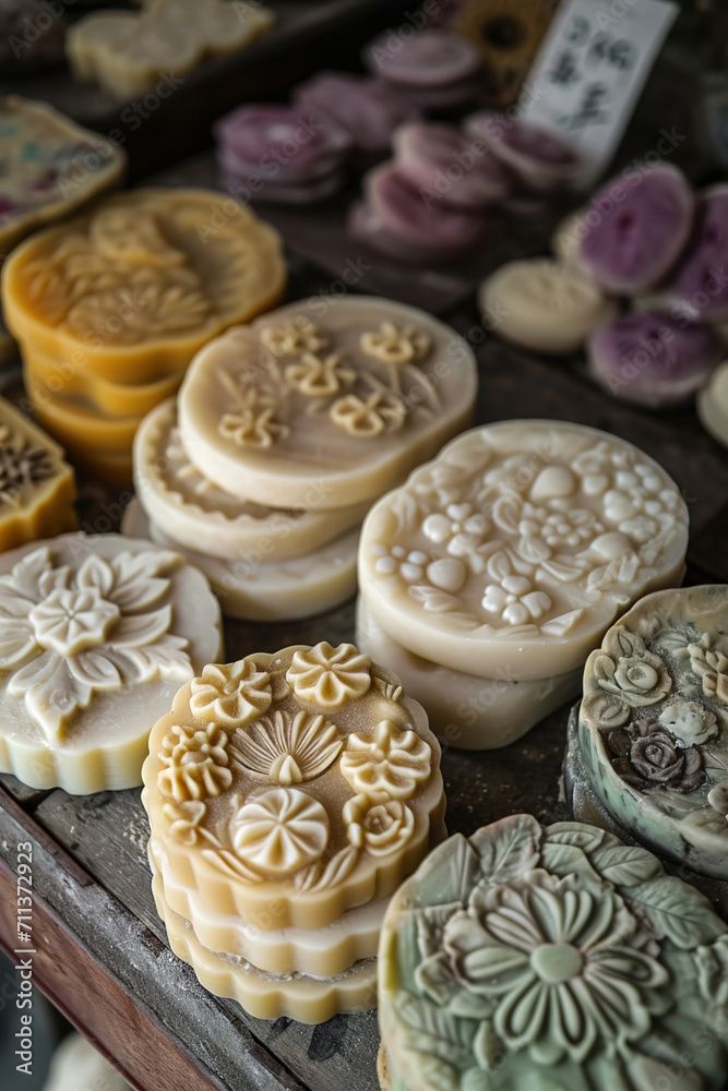 Artisan soap-making with creative molds and designs. Artisan soap-making with creative molds and designs.