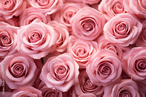 pink roses bouquet roses beautiful ai generative 