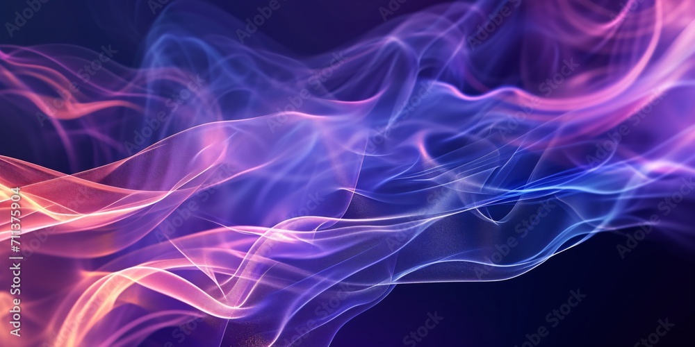 abstract positive purple desktop wallpaper made of lines and curves